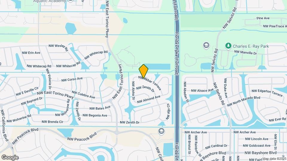 5362 NW Akbar Terrace, Unit 3 Map and Location Details