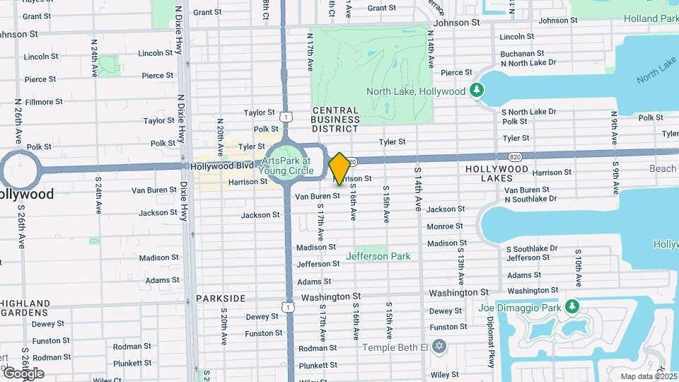 1621 Van Buren St Map and Location Details