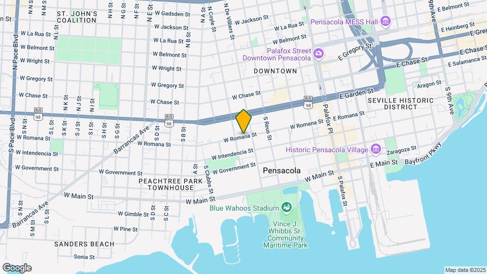 415 E Romana St Mapa y Detalles de la Ubicación