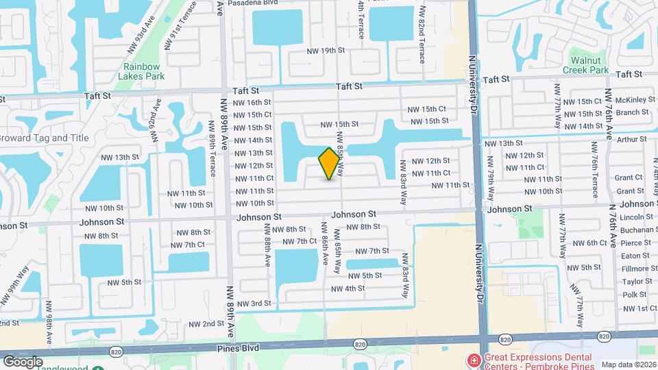 8571 NW 11th St Map and Location Details