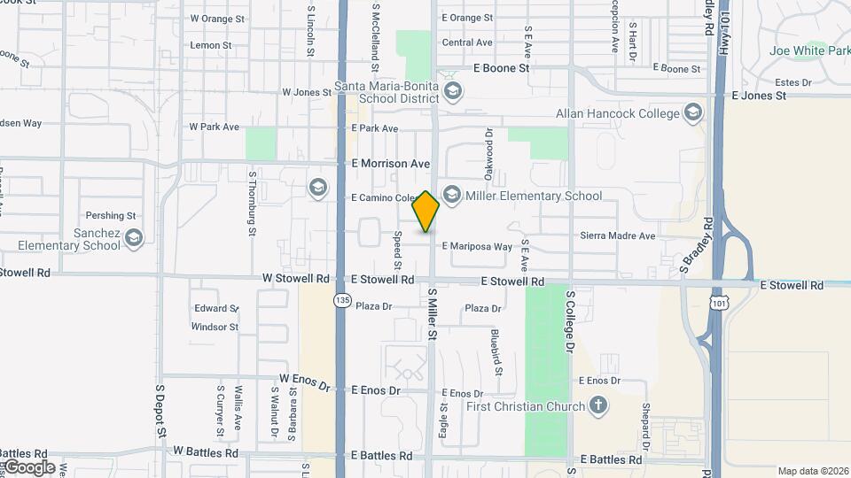 329 E Mariposa Way Mapa y Detalles de la Ubicación