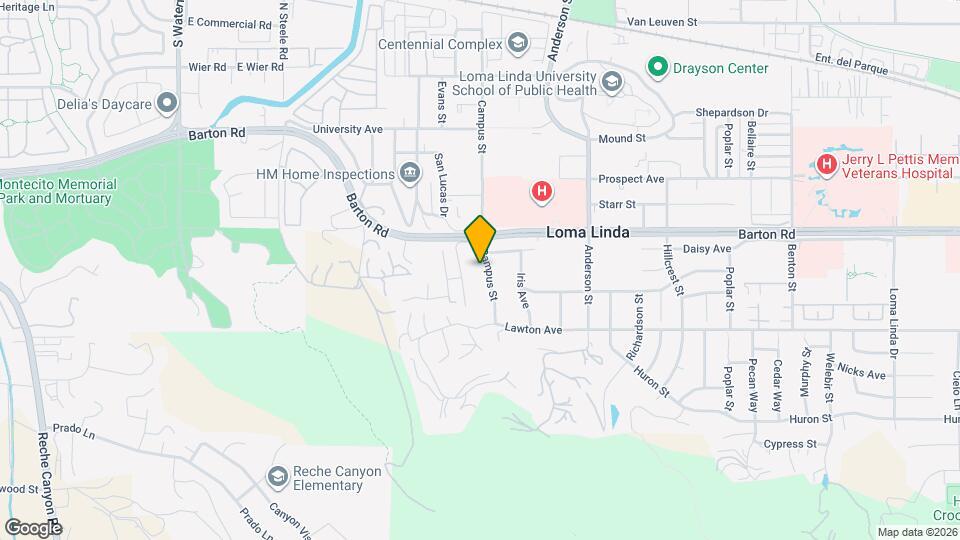 11384 Campus St Map and Location Details