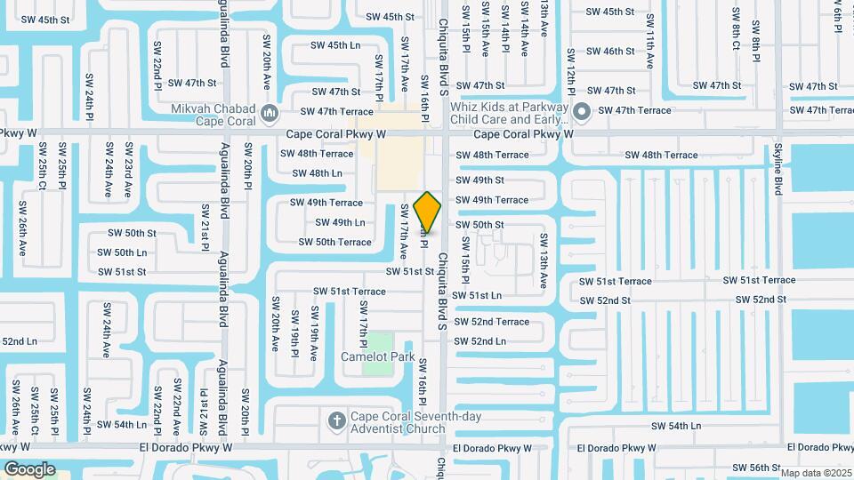 5019 SW 16th Pl Map and Location Details