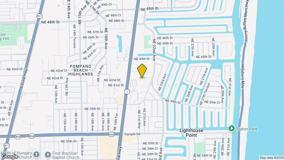 2110 NE 42nd St Map and Location Details
