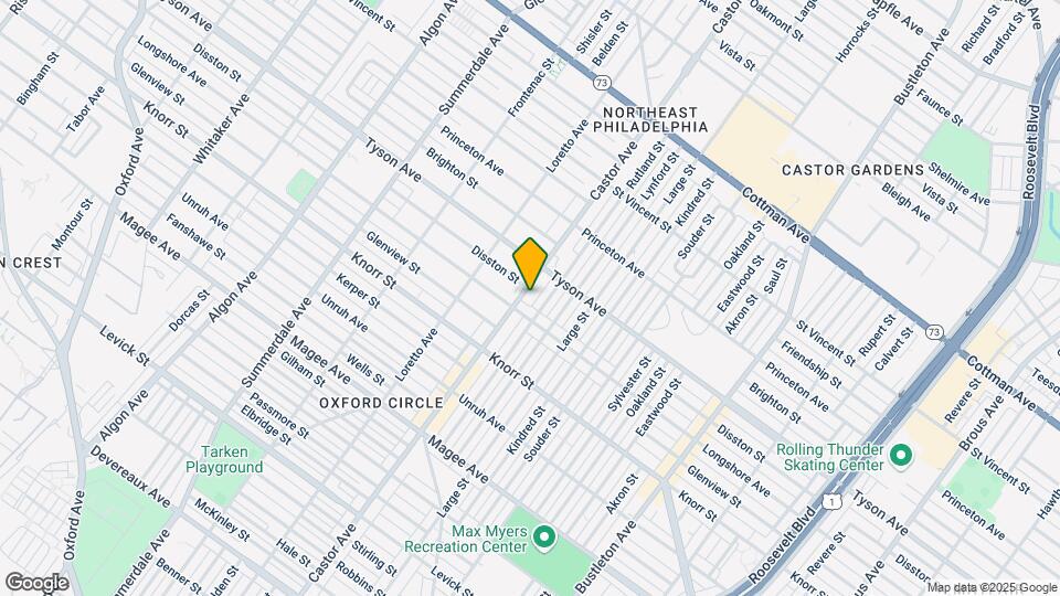6915 Castor Ave, Unit 1F Mapa y Detalles de la Ubicación