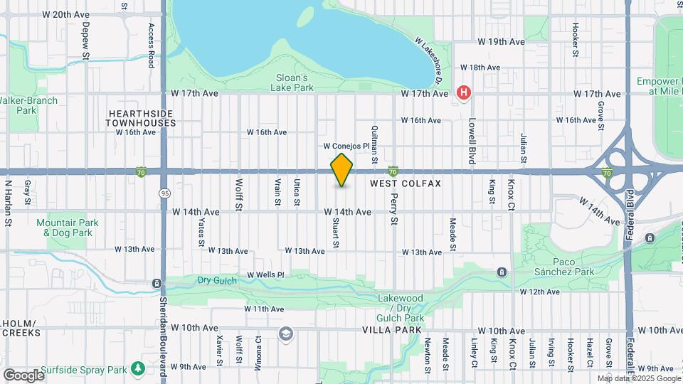 1444 Stuart St, Unit 1442 Map and Location Details