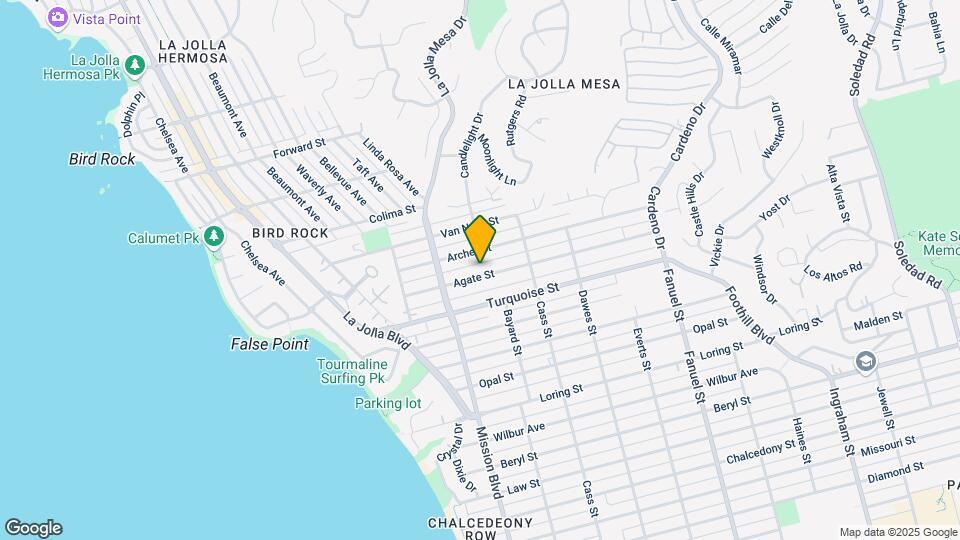 880-888 Agate St Mapa y Detalles de la Ubicación