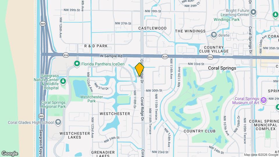3122 Coral Ridge Dr Mapa y Detalles de la Ubicación