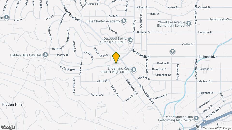 23826 Burbank Blvd Map and Location Details