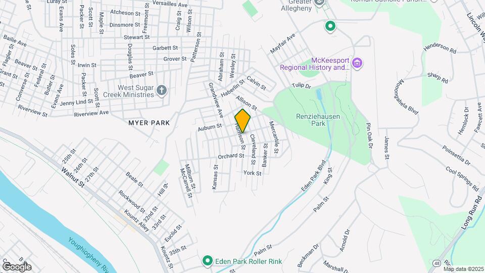 2405 Harrison St Map and Location Details