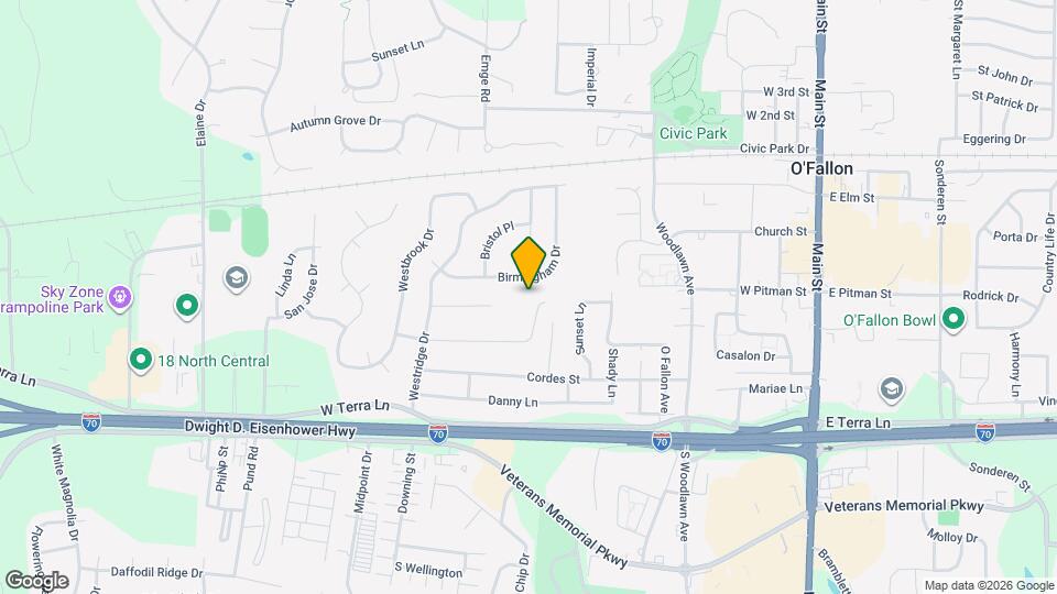 405 Montbrook Dr Map and Location Details