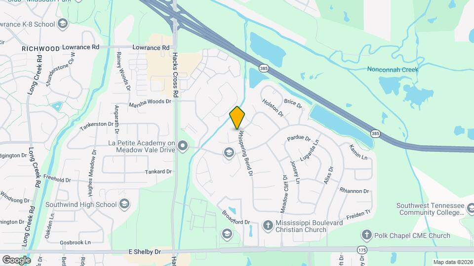 4381 Whispering Bend Dr Map and Location Details