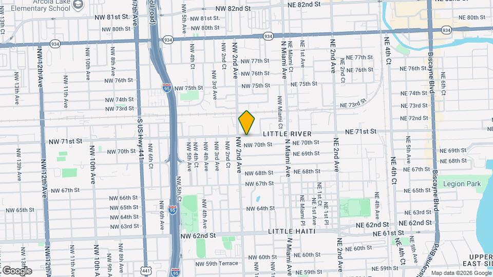 180 NW 71st St Map and Location Details