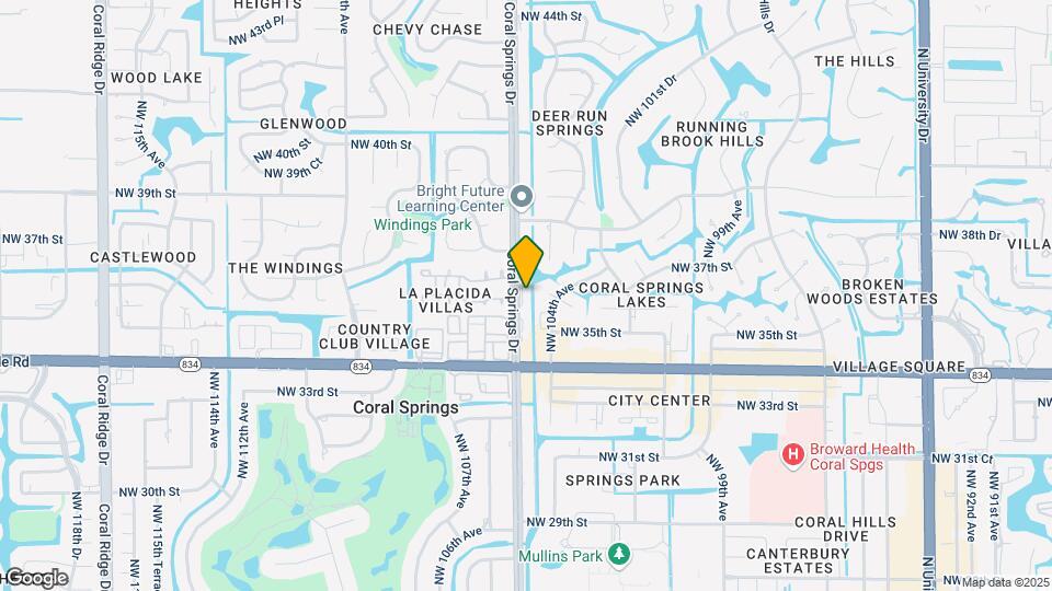 3625 Coral Springs Dr Map and Location Details