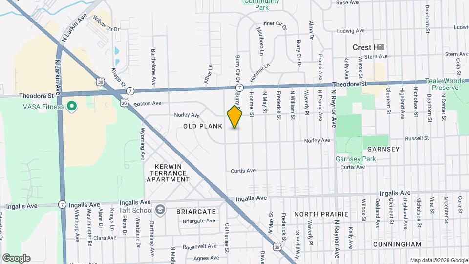 1413 Burry St Map and Location Details