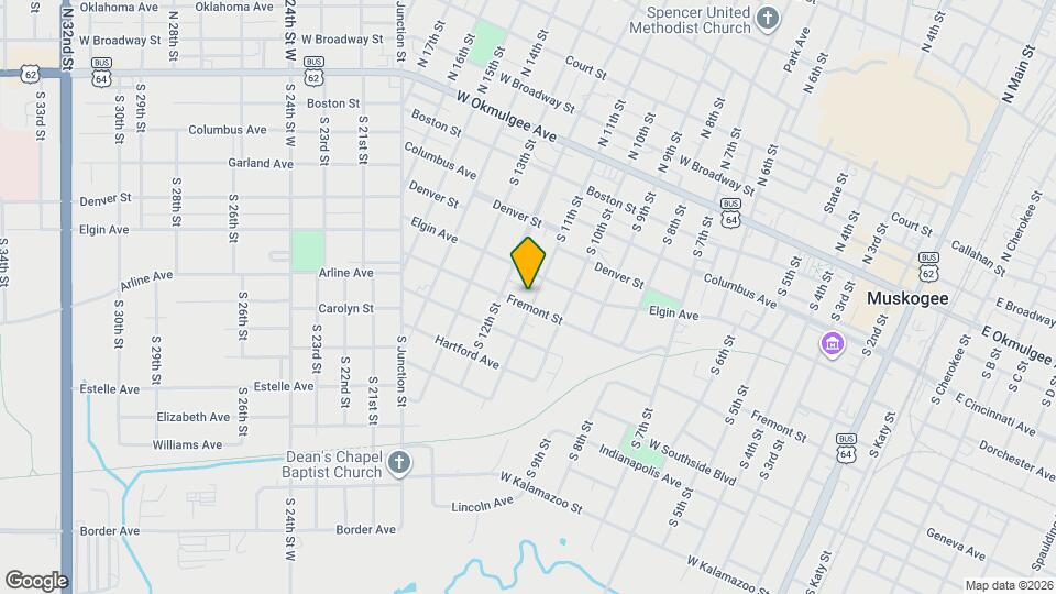 1104 Fremont St Map and Location Details