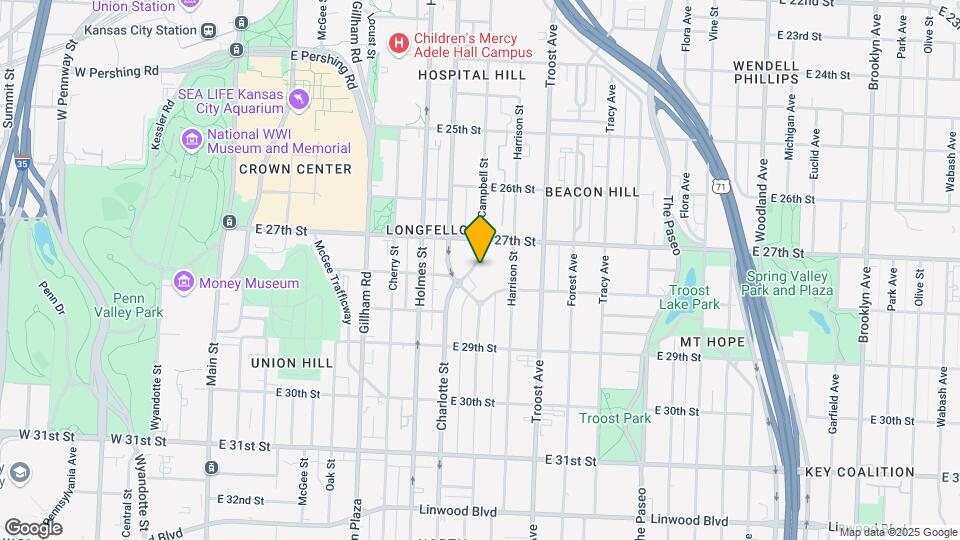 2725-2727 Campbell St Mapa y Detalles de la Ubicación