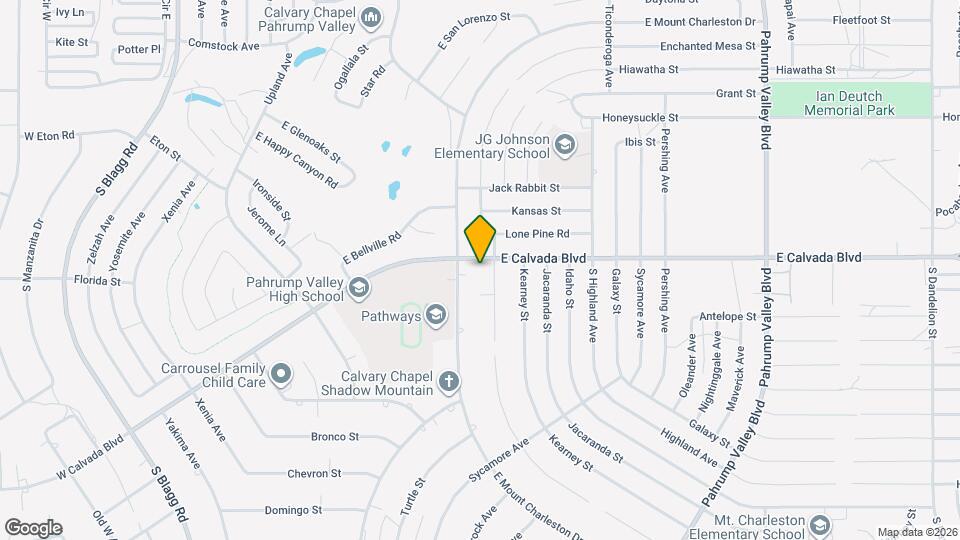 721 E Calvada Blvd Mapa y Detalles de la Ubicación