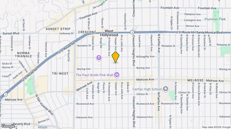 815 N Harper Ave Mapa y Detalles de la Ubicación