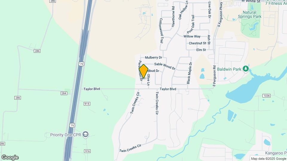 1829 Persimmon Dr Map and Location Details