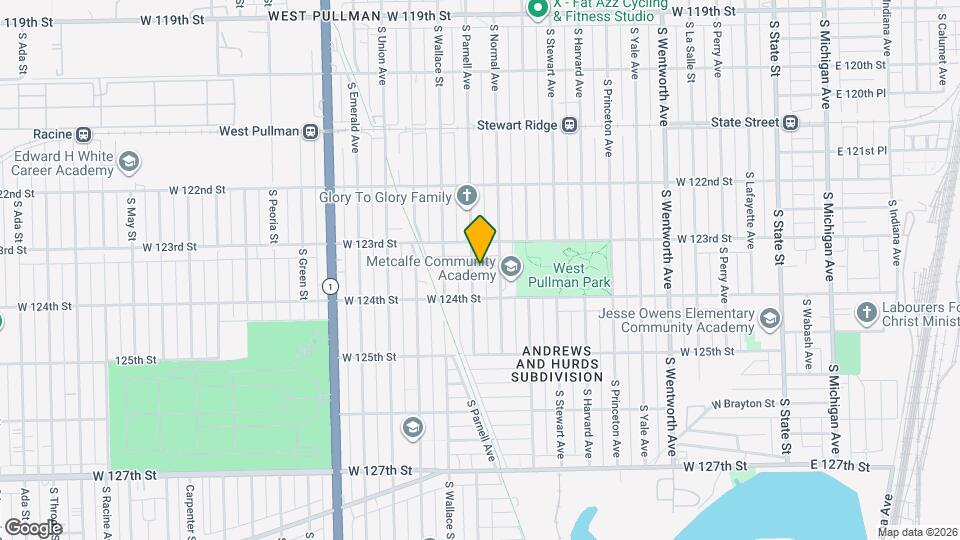 12327 S Parnell Ave Map and Location Details