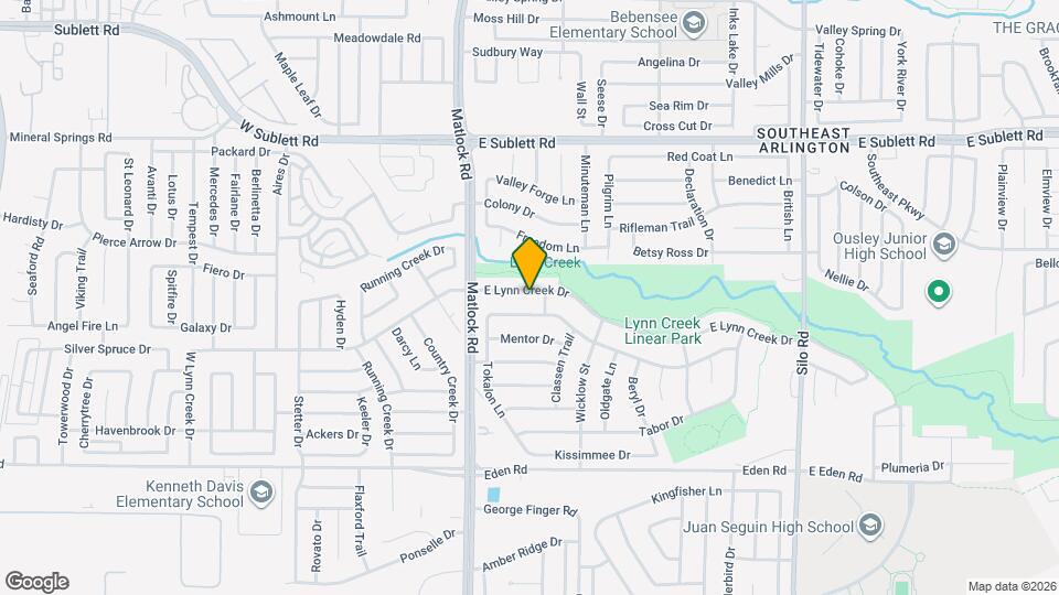 214 E Lynn Creek Dr Map and Location Details