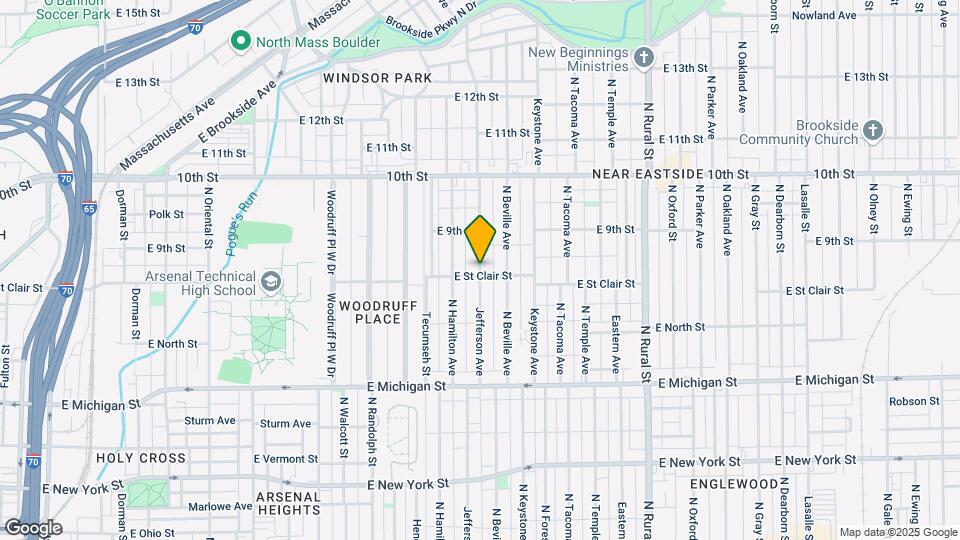 807 Jefferson Ave Map and Location Details