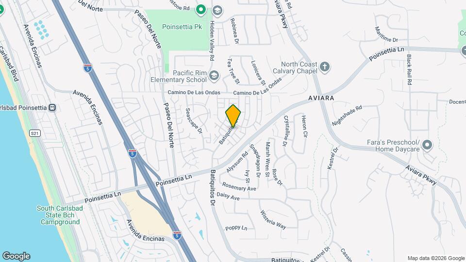 6888 Batiquitos Dr Map and Location Details