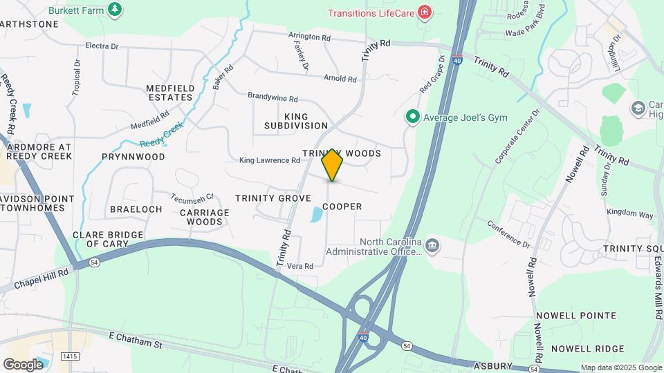 1426 Old Trinity Cir Map and Location Details