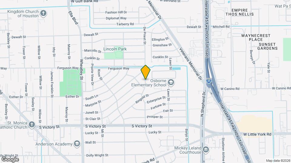 8120 De Priest St Map and Location Details