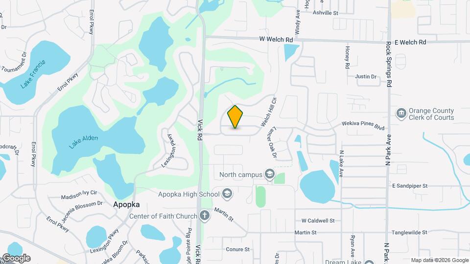 965 Welch Hill Cir Map and Location Details