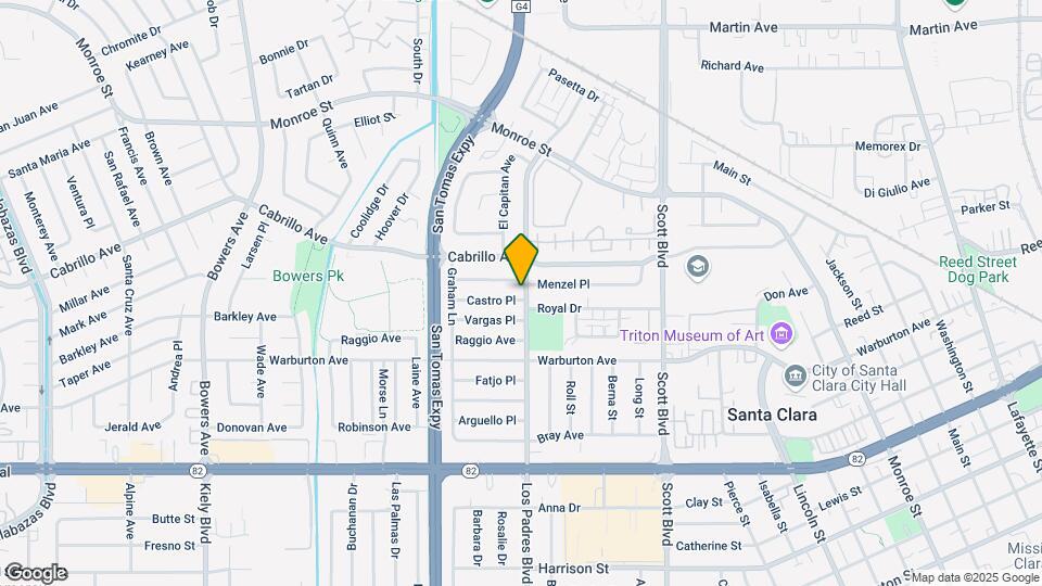 1934 Los Padres Blvd Map and Location Details