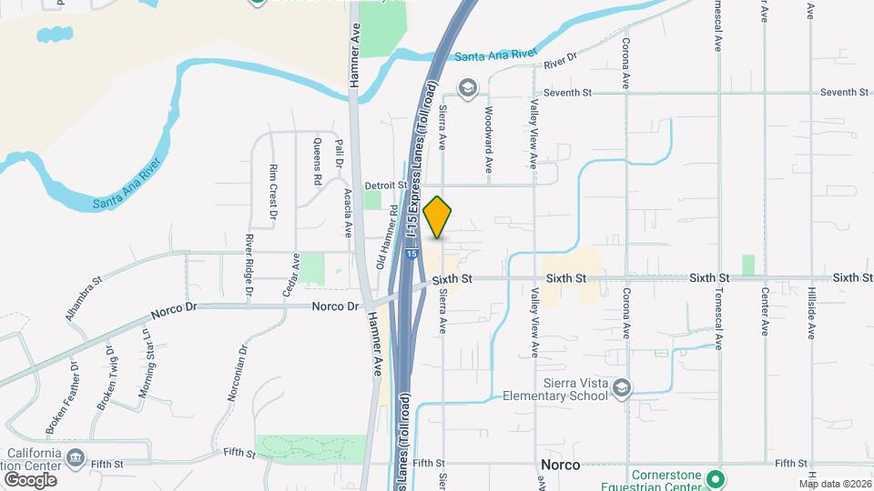 4010 Sierra Ave Map and Location Details