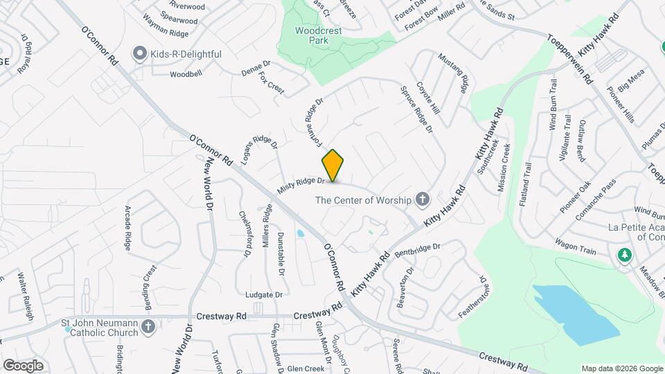 7100 Misty Ridge Dr Map and Location Details