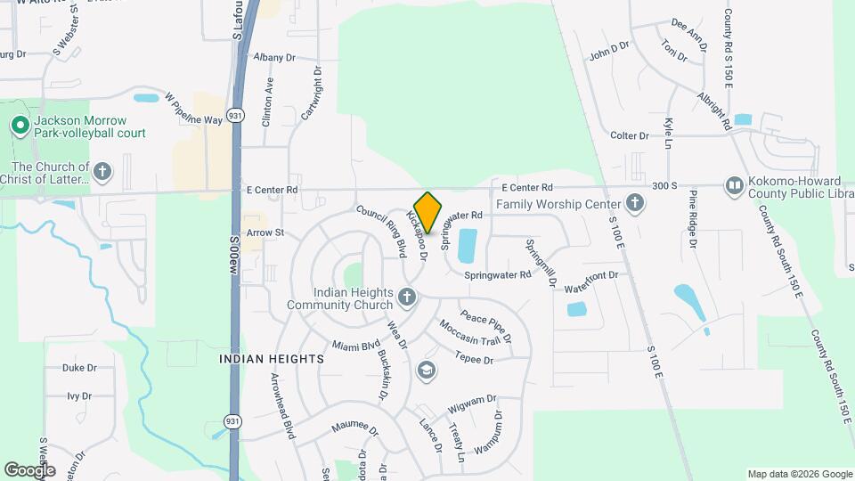 5112 Kickapoo Dr Map and Location Details