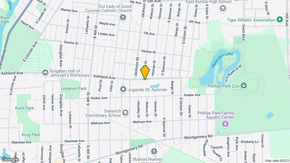 551 Ashland Ave Map and Location Details