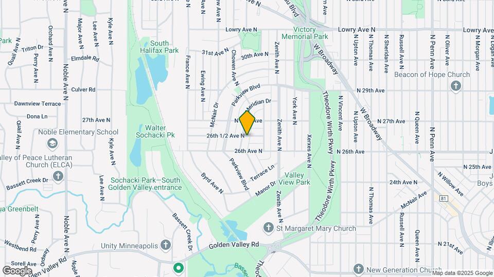 2622 Meridian Dr Map and Location Details