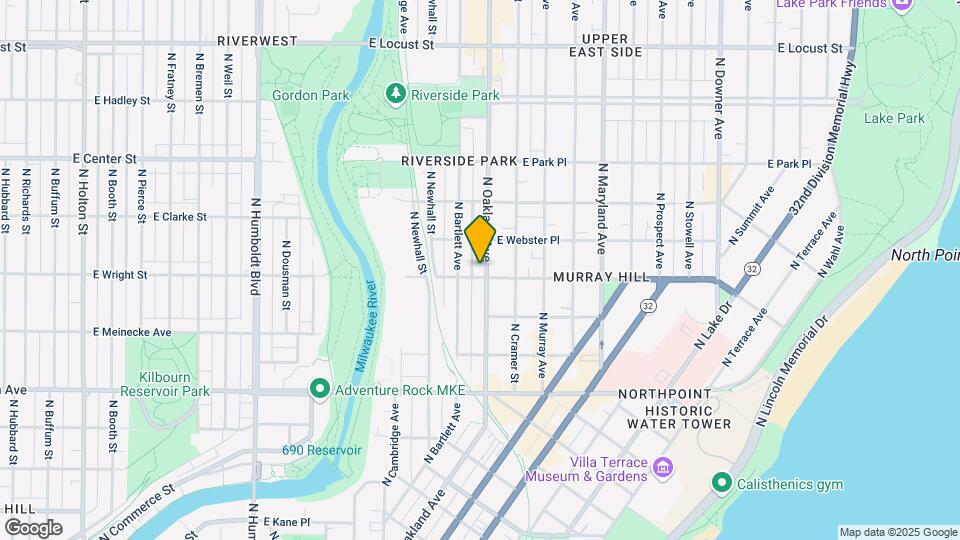 2505 N Oakland Ave Mapa y Detalles de la Ubicación
