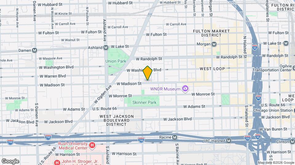 1344 W Madison St, Unit 302 Map and Location Details