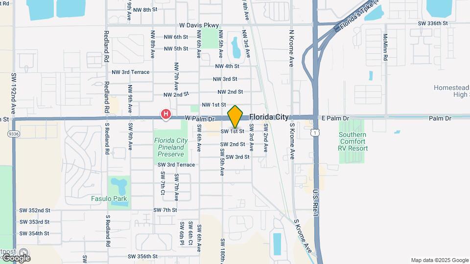 405 SW 1st St Map and Location Details