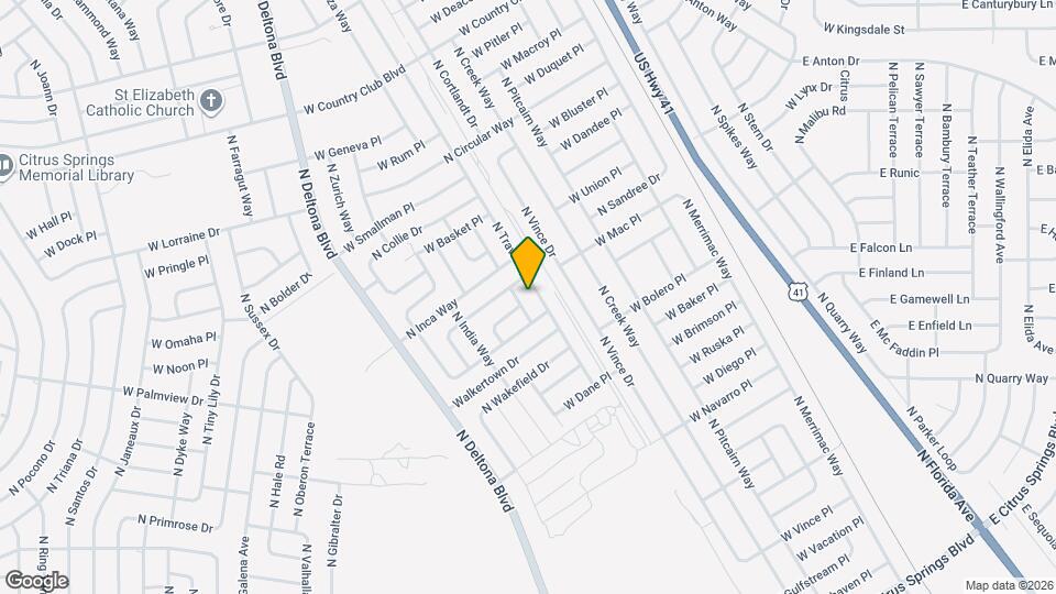 8450 N Travis Dr Map and Location Details