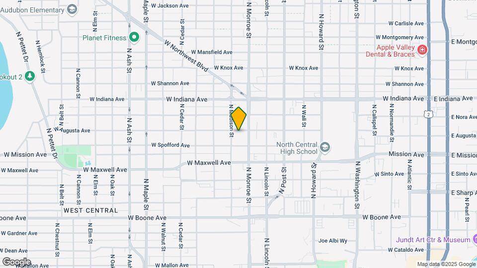 1017 W Augusta Ave Map and Location Details