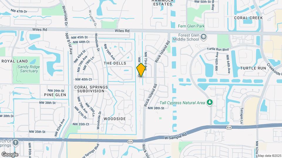 3999 NW 73rd Way Map and Location Details