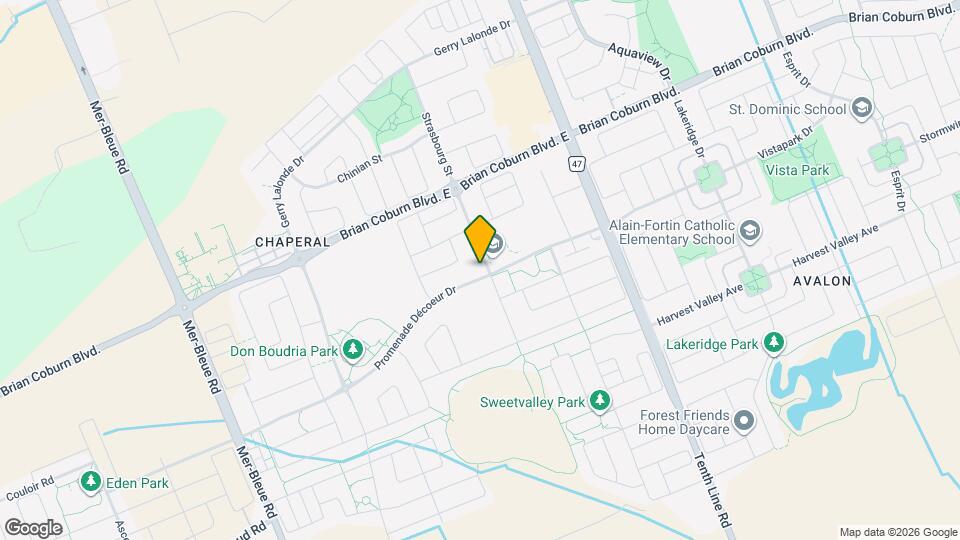 652 Aubépines Dr Map and Location Details