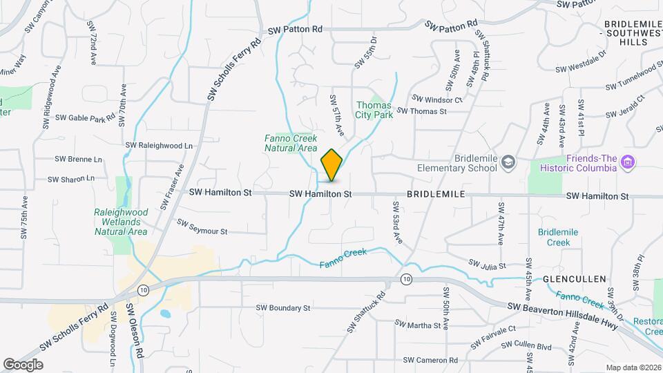 5701 SW Hamilton St Map and Location Details