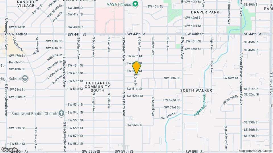 5016 S Olie Pl Map and Location Details