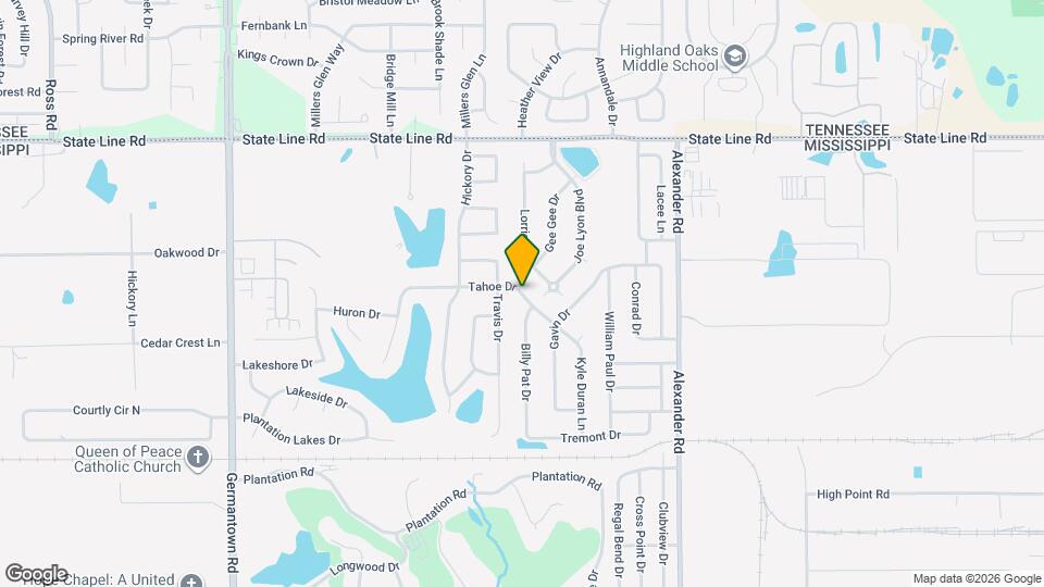 9171 Tahoe Dr Map and Location Details