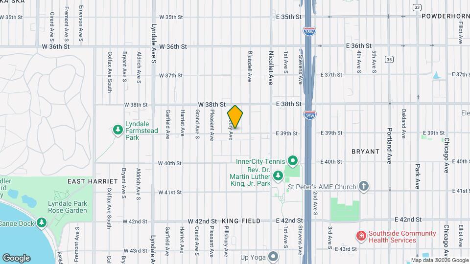 3857 Pillsbury Ave Map and Location Details