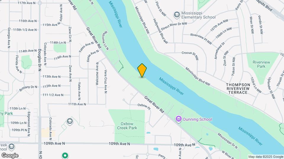 11208 Mississippi Dr N Map and Location Details