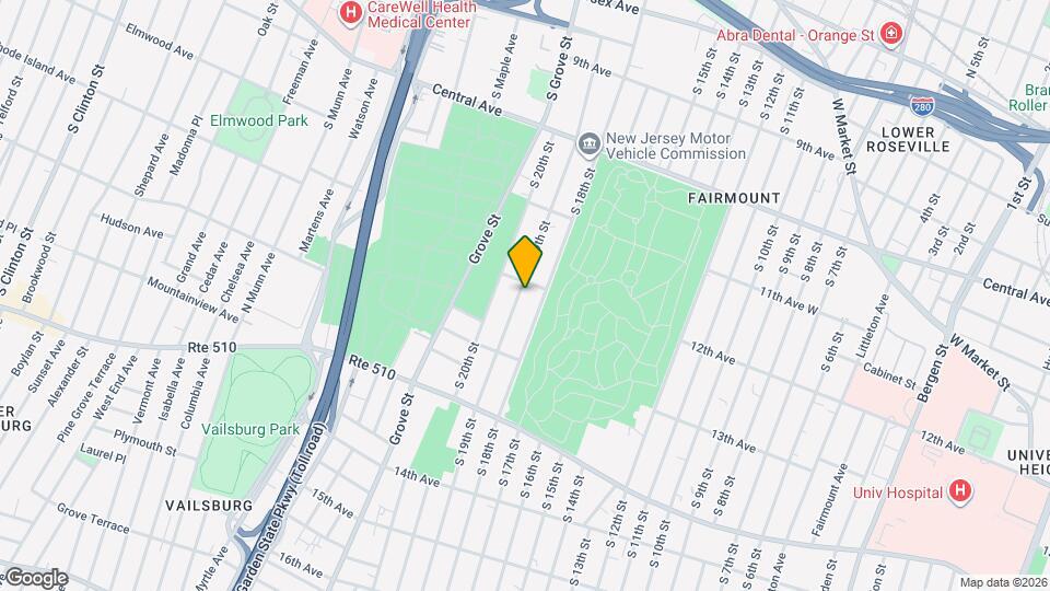 296 S 19th St Map and Location Details